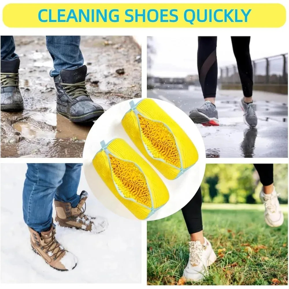 Shoe Wash Shoes Bag Padded Net Laundry Protector Fluffy fibers Polyester Washing Shoes Machine Laundry Bag Drying Bags 1PCS TEEK