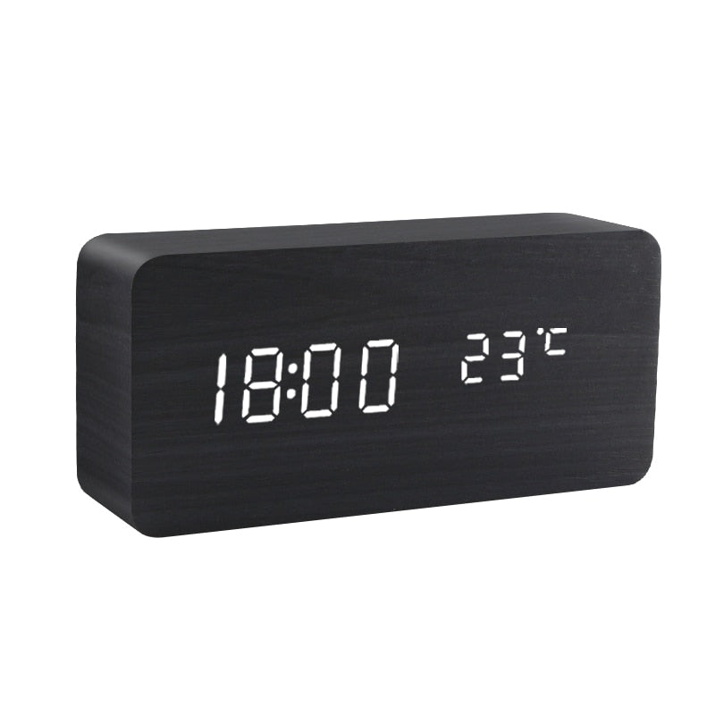 TEEK - Alarm Clock LED Wooden Table Clocks HOME DECOR theteekdotcom 7  