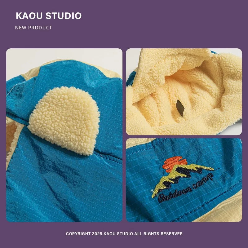 TEEK - Embroidered Plush Lei Feng Cap Earflaps Hats HAT theteekdotcom