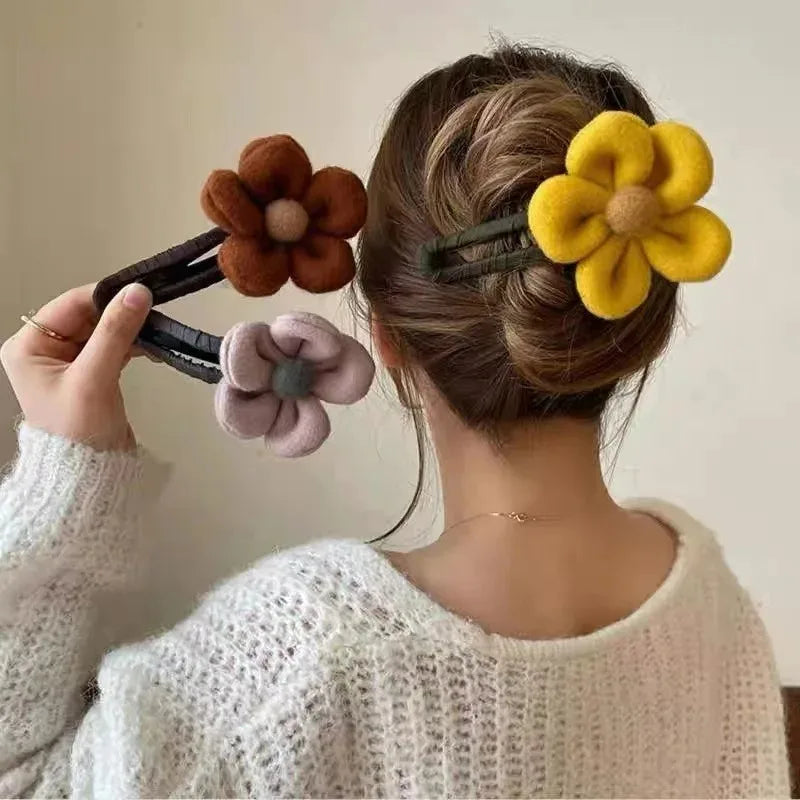 TEEK - Plush Flower Hair Claw HAIR CARE theteekdotcom   