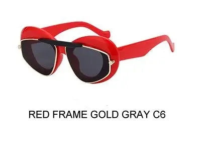 TEEK - Cat Eye Double Frame Sunglasses EYEGLASSES theteekdotcom C6  