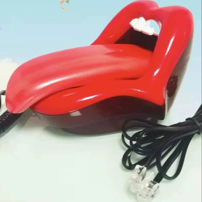 TEEK - Tongue Stretching Mouth Corded Phone HOME DECOR theteekdotcom