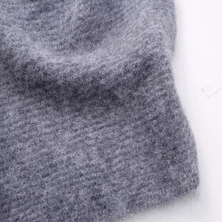 TEEK - Knitted Off Shoulders Long Sleeve Sweater TOPS theteekdotcom   