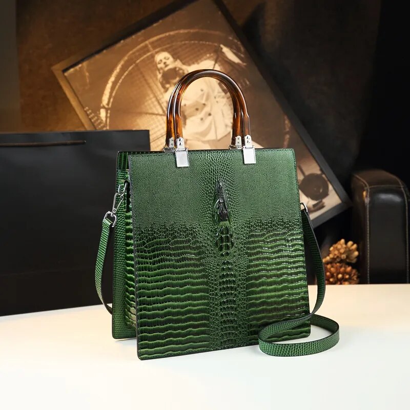 TEEK - Mother of Dile Handbag BAG theteekdotcom Dark Green  