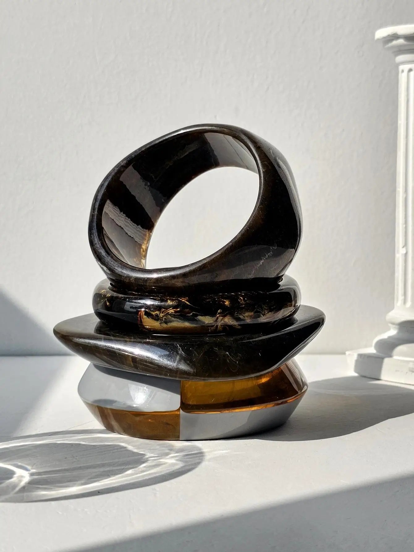 TEEK - Black Brown Smudge Bracelet JEWELRY theteekdotcom