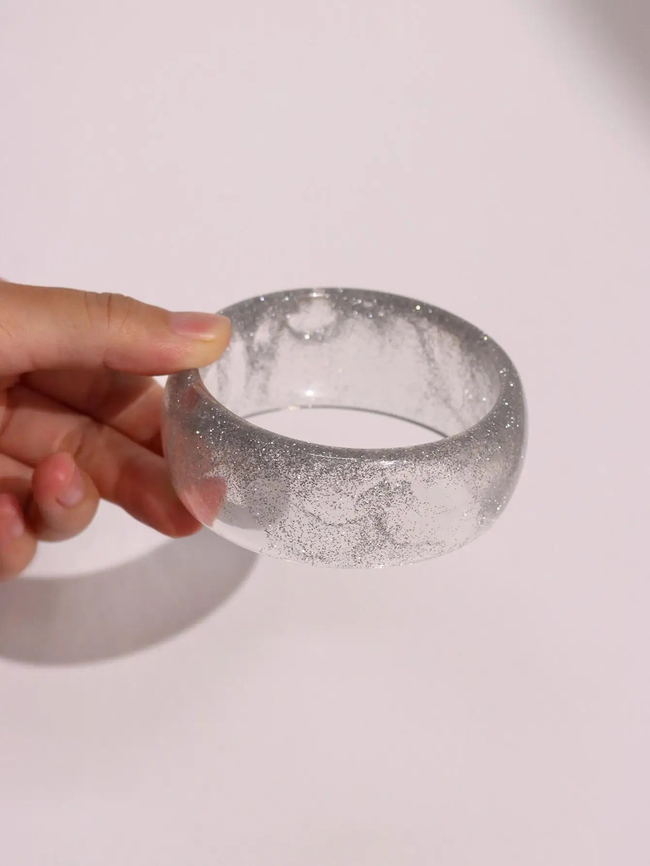 TEEK - Chunky Sunrise Yellow White Texture Silver Plated Bracelet JEWELRY theteekdotcom R