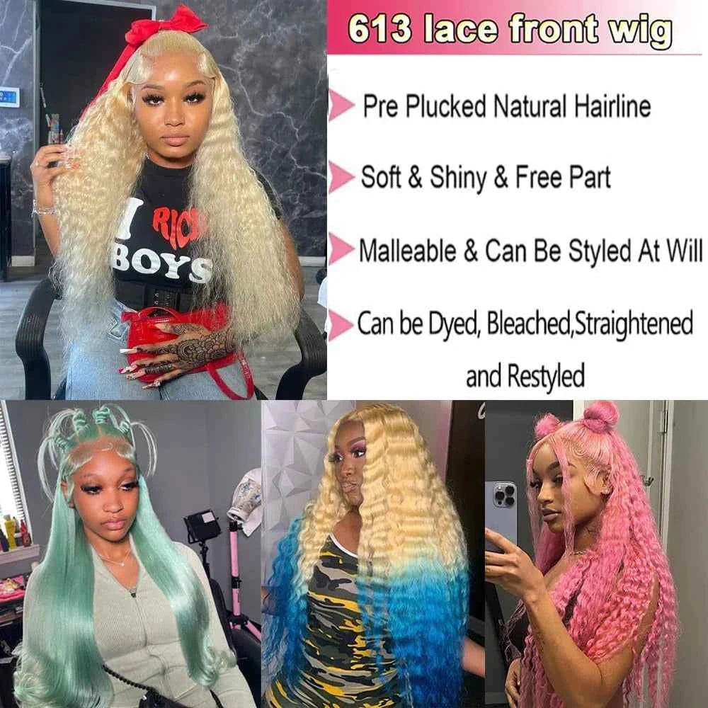 TEEK - Curly Lace Front Wigs Wear And Go Glueless Short Curly Frontal Wig HAIR theteekdotcom