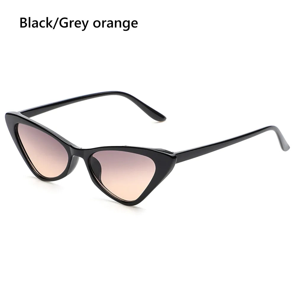 TEEK - Passenger Cat Eye Sunglasses EYEGLASSES theteekdotcom Black-Grey Orange  