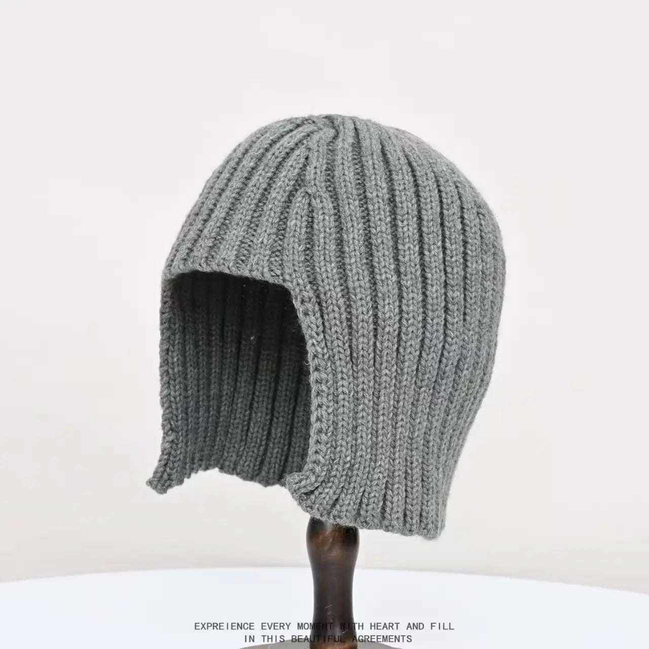 TEEK - Solid Color Knitted Bob Overhead Cap