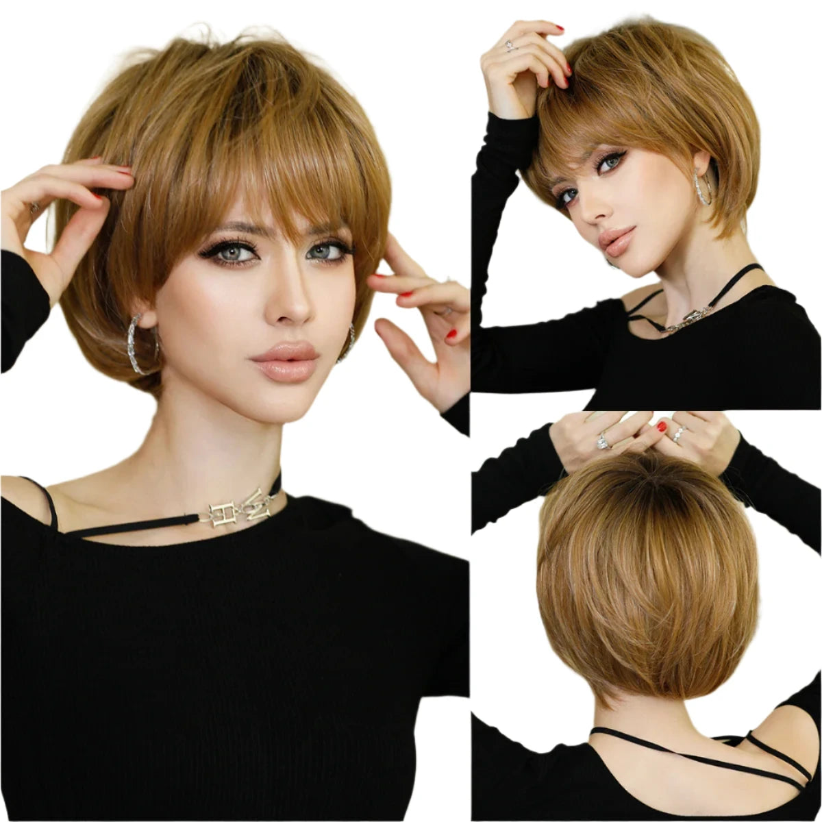 TEEK - Short Retro Short Sass Wig HAIR theteekdotcom MW1052-1  