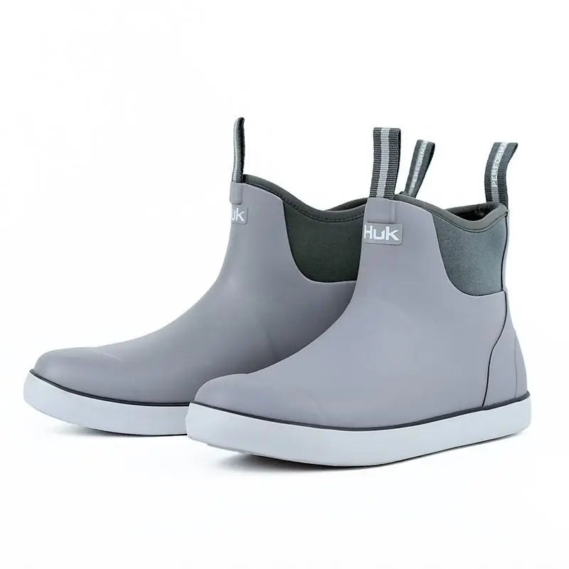 TEEK - Mens Back Tab Non-Slip PVC Rainboots SHOES theteekdotcom Grey 8 