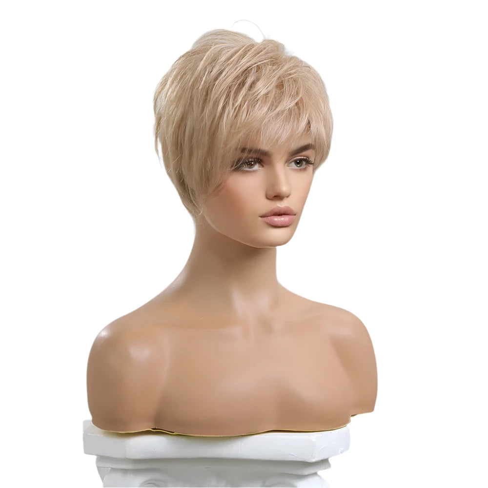 TEEK - Short Champagne Blonde Pixie Cut Wig HAIR theteekdotcom   