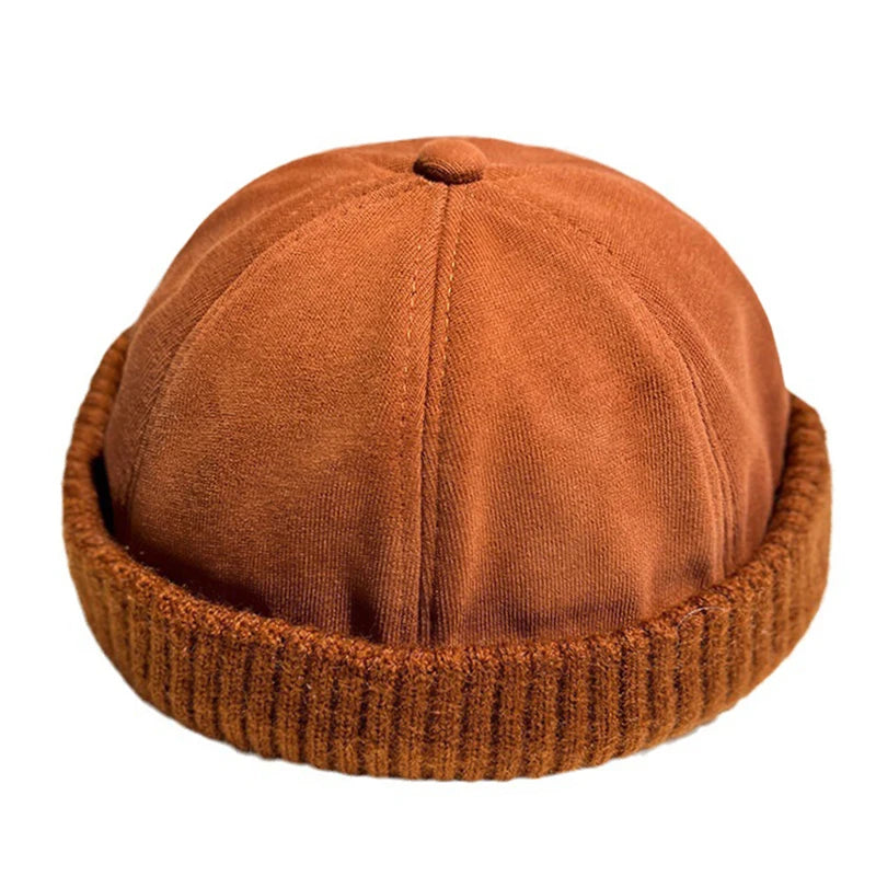 TEEK - Mens Knitted Brimless Hat HAT theteekdotcom Orange