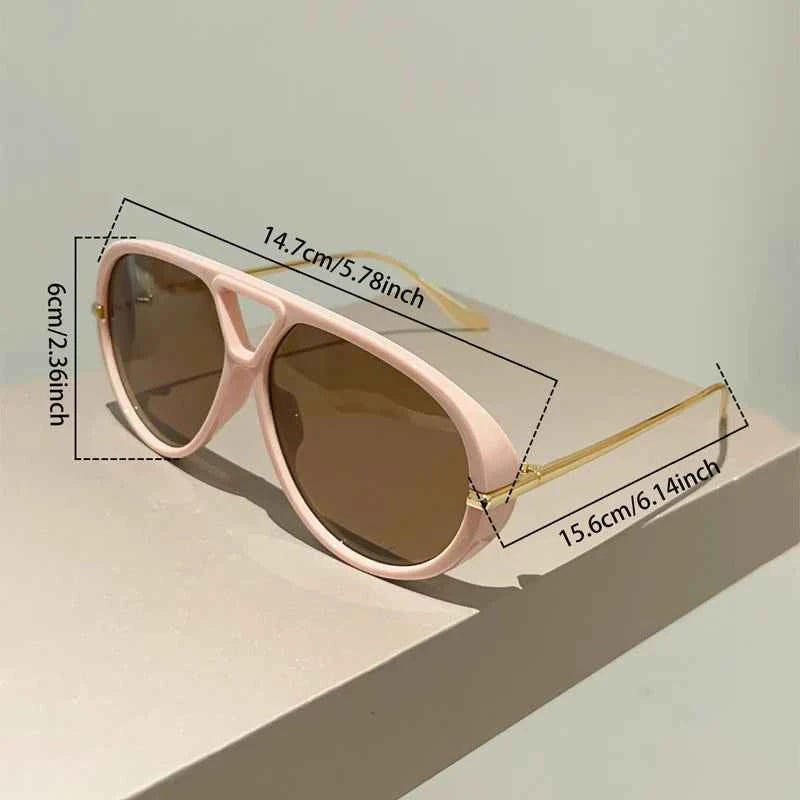 TEEK - Oversized Vintage Double Bridge Pilot Shades EYEGLASSES theteekdotcom