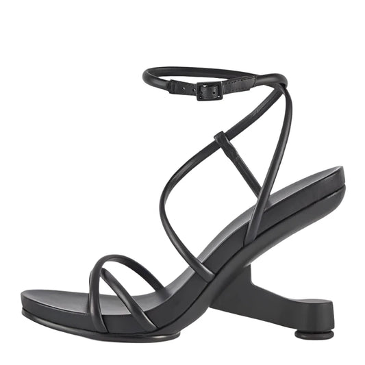 TEEK - Floor Foot Stand Gladiator Sandals SHOES theteekdotcom black 8 