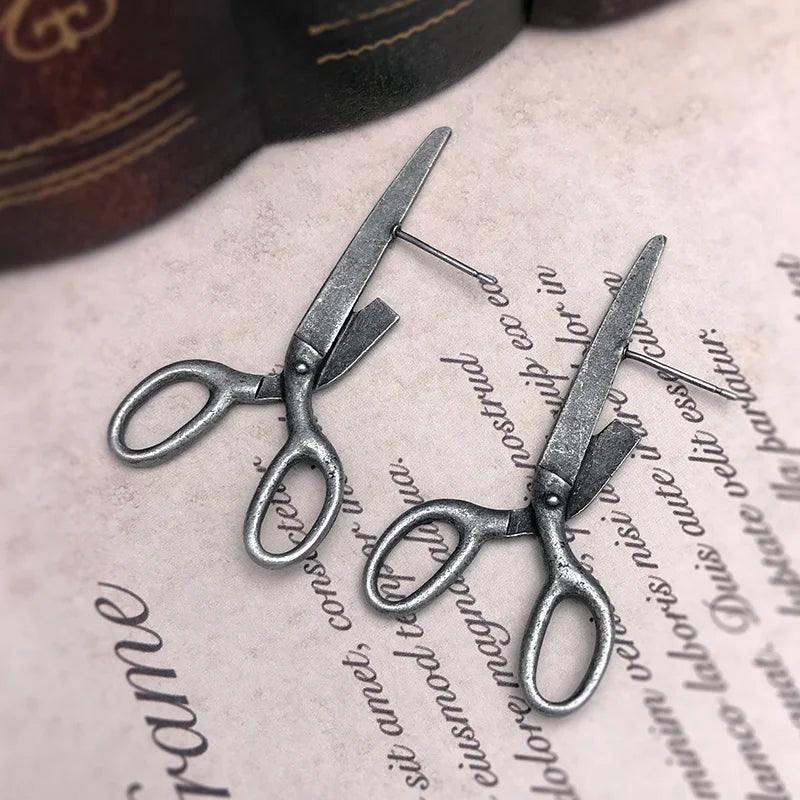 TEEK - Gothic Imitation Scissors & Horror Earrings JEWELRY theteekdotcom   