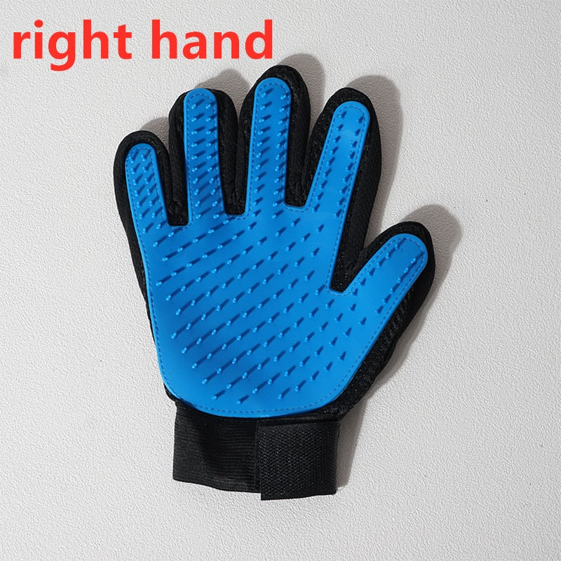 TEEK - Pet Grooming Glove  theteekdotcom Right Blue  