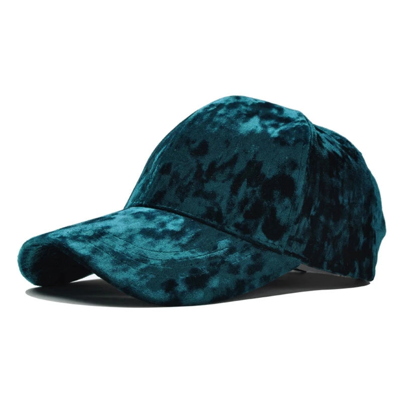 TEEK - Velvet Adjustable Solid Color Baseball Cap HAT theteekdotcom 01 Adjustable