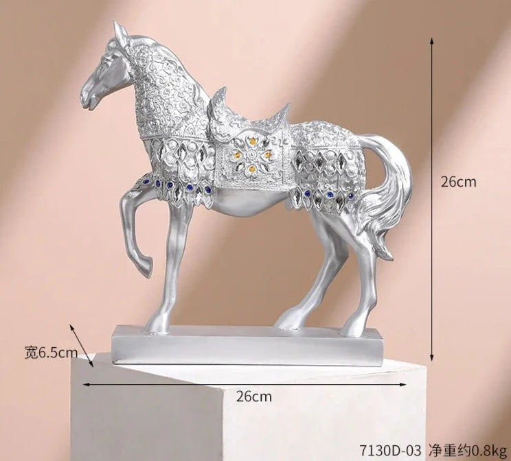 TEEK - Motion Horse Resin Sculpture HOME DECOR theteekdotcom   