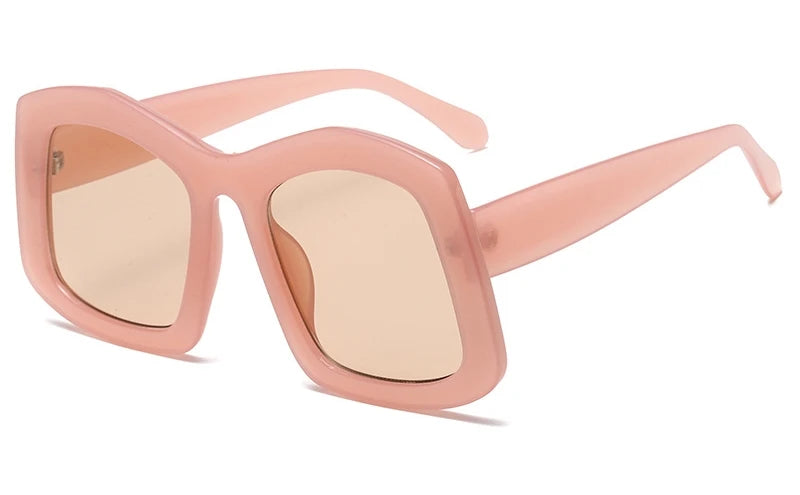 TEEK - FRFR Big Square Gradient Shades EYEGLASSES theteekdotcom Pink Tea