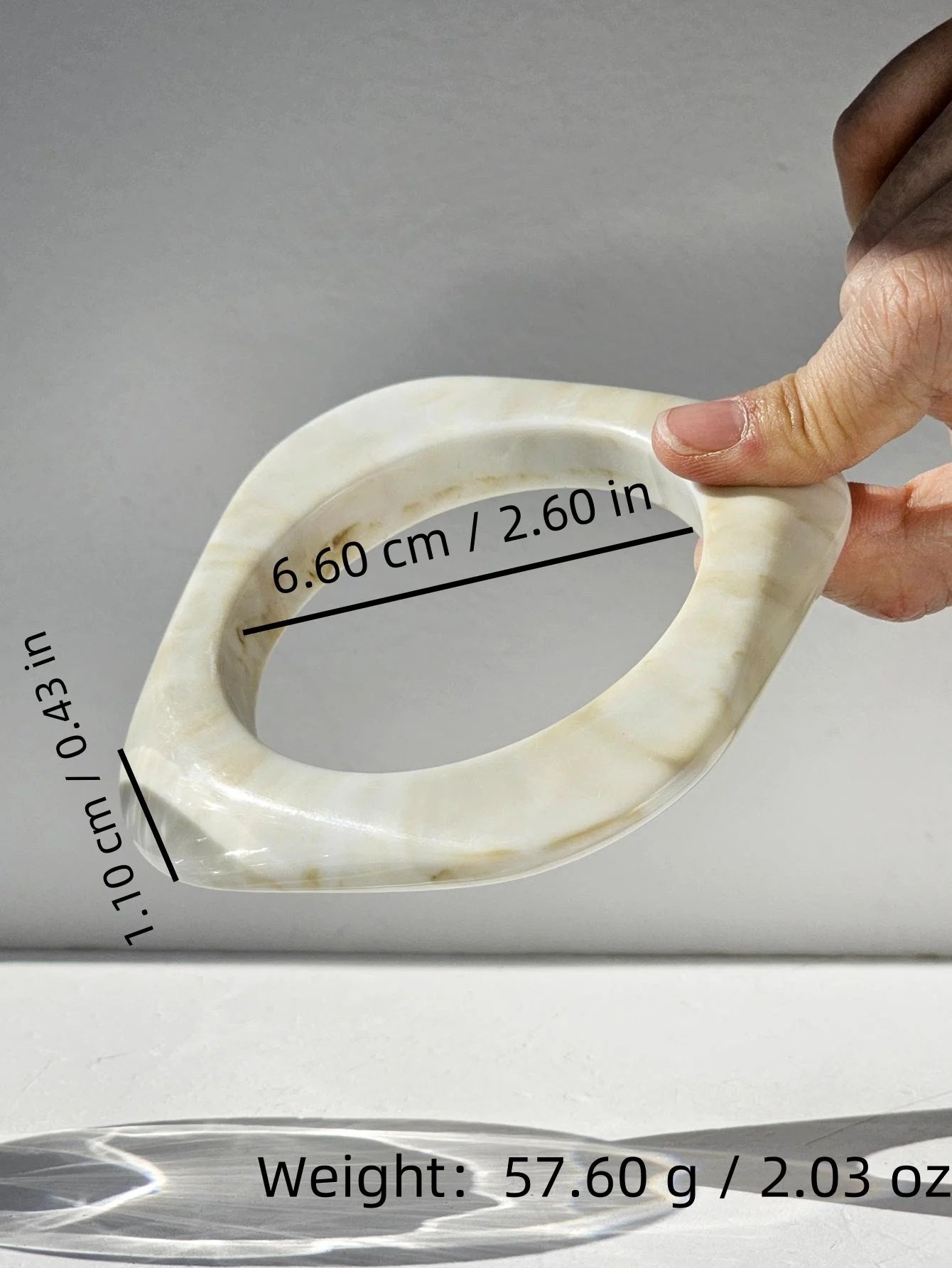 TEEK - Thick Red and White Geometric Bracelet JEWELRY theteekdotcom D