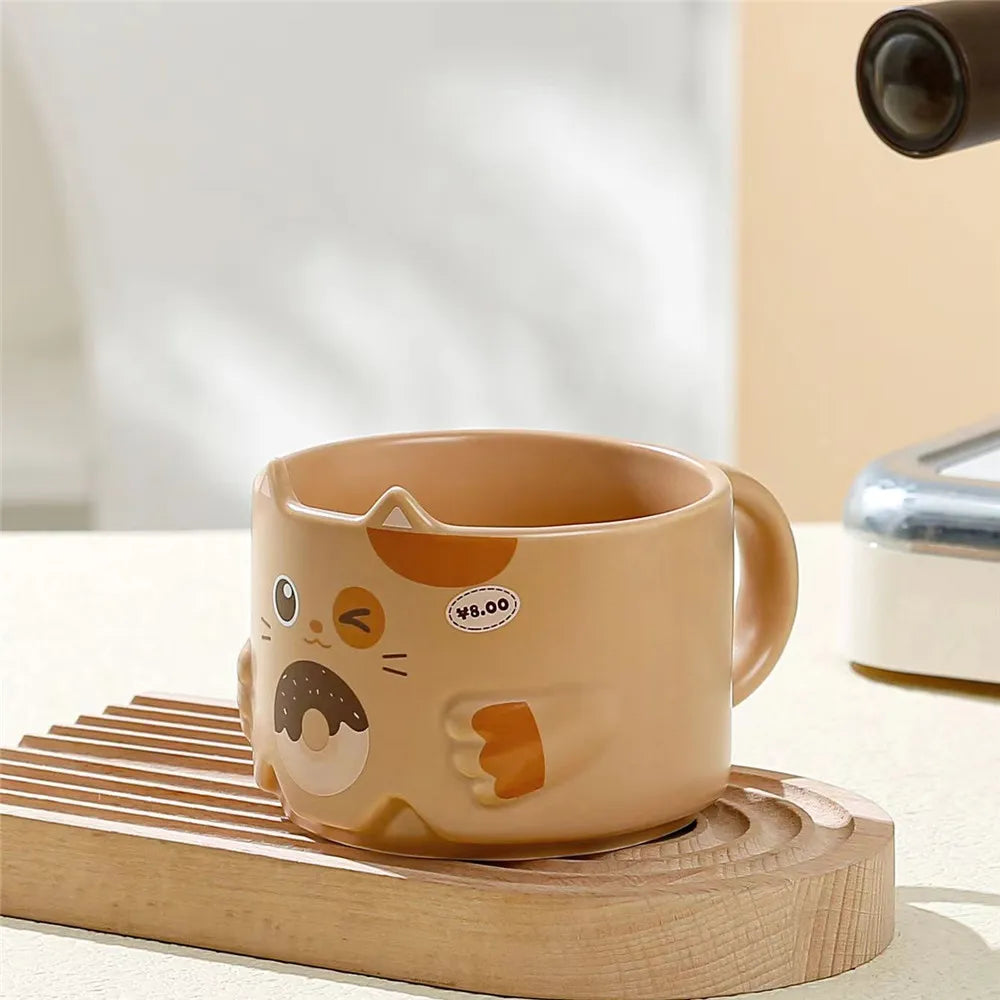 TEEK - Ceramic Cat Ears Stackable Mugs HOME DECOR theteekdotcom A  