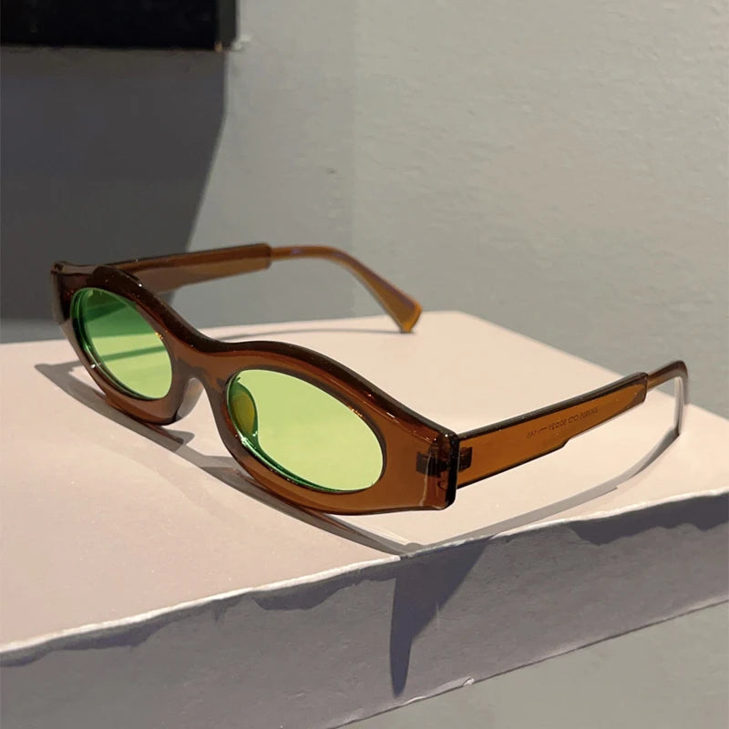 TEEK - Oval Candy Color Shades EYEGLASSES theteekdotcom clear tawny green