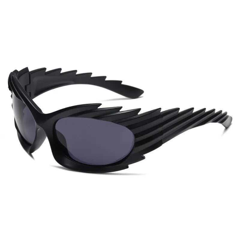 TEEK - Spike Wrap Sunglasses EYEGLASSES theteekdotcom C2-Matte Black  