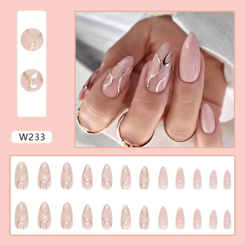 TEEK - 24pcs Shiny and Matte False Nails NAIL ART theteekdotcom W233  