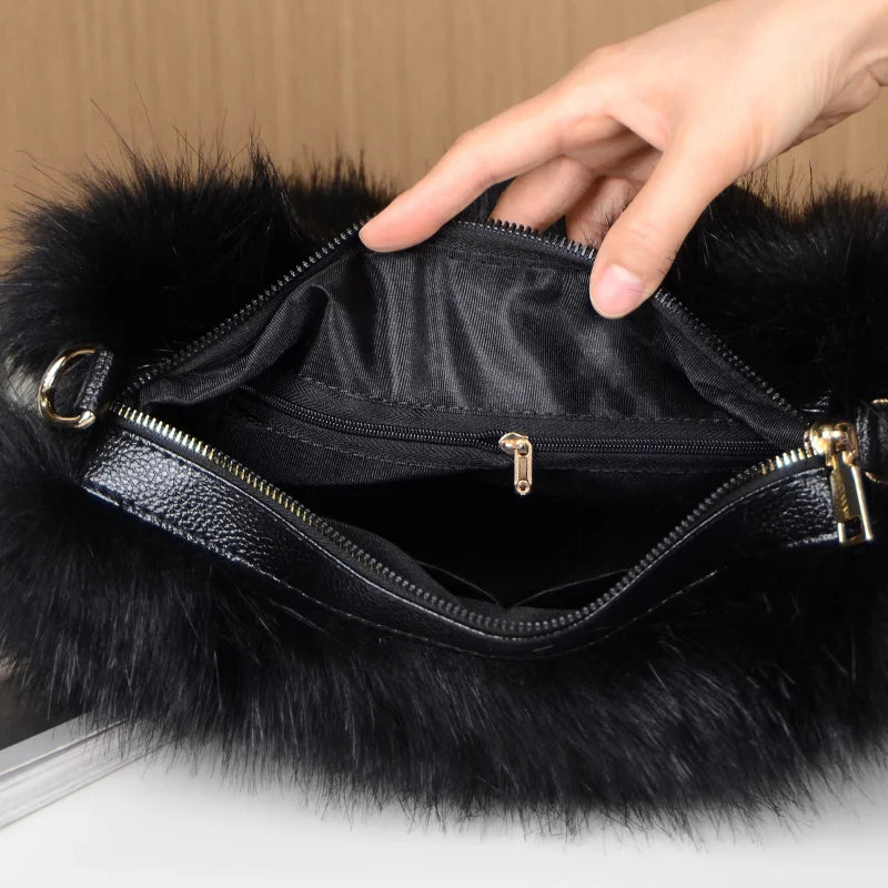 TEEK - Bright Color Faux Fur Handbag BAG TEEK   