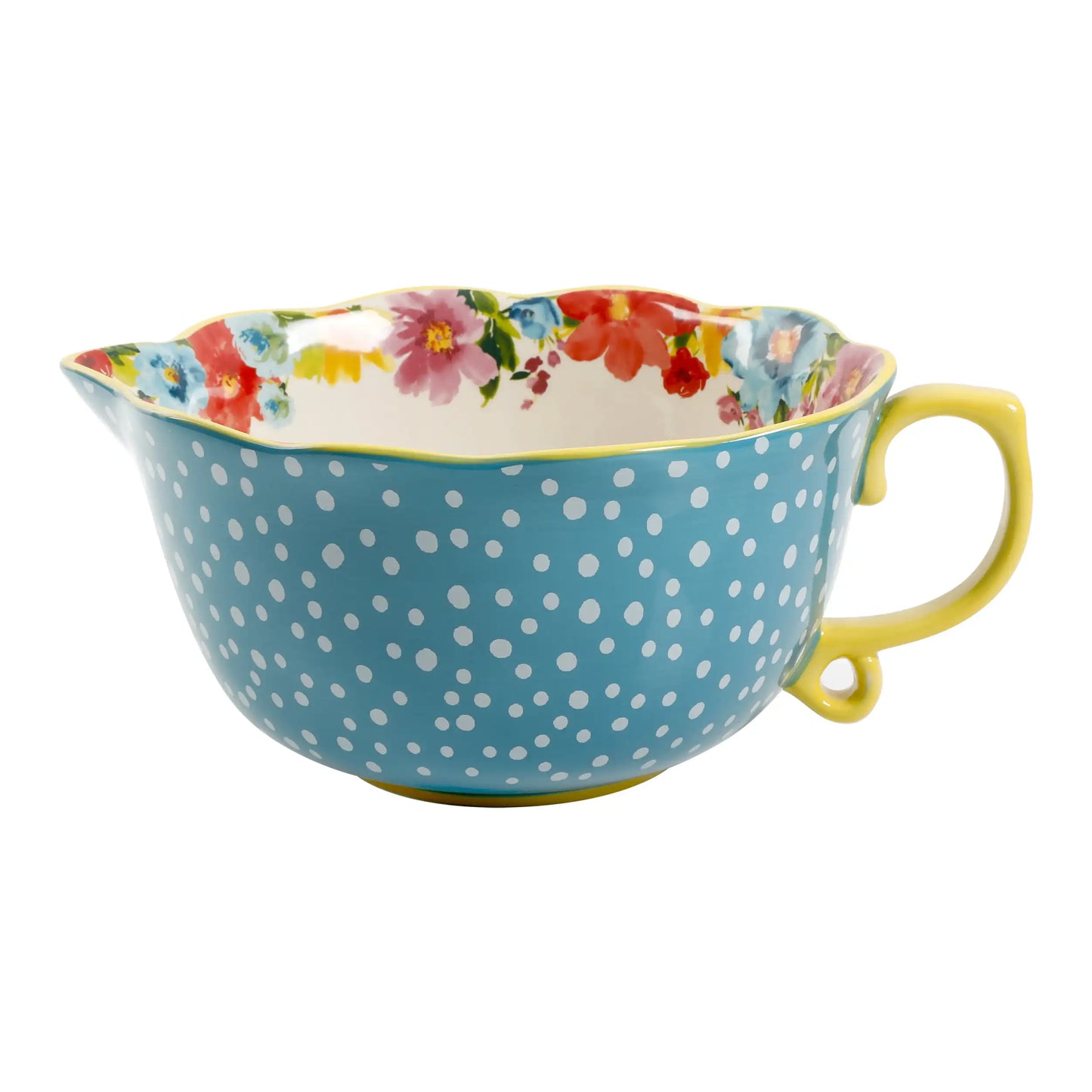 TEEK - Stoneware Large Mixing Cup Bowl HOME DECOR theteekdotcom breezy blossom  