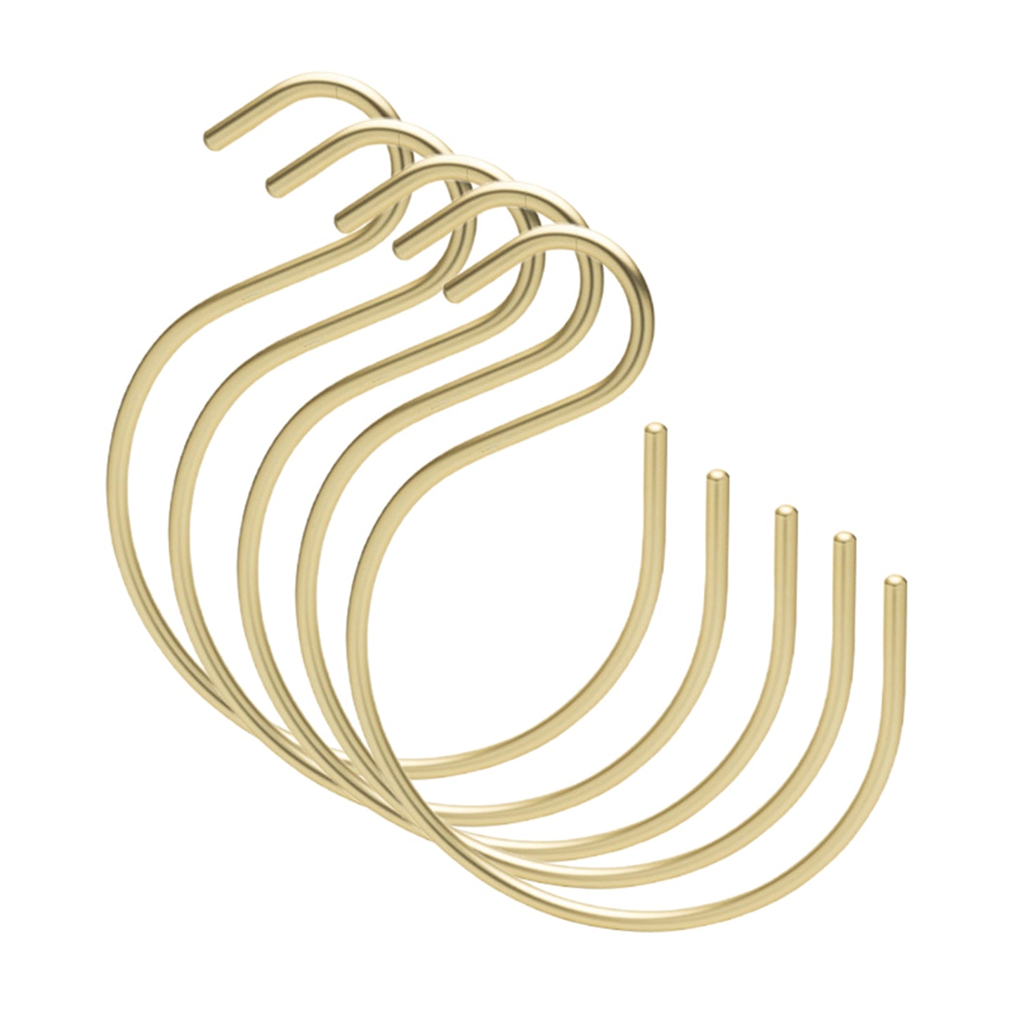 TEEK - 5pcs S-Shape Metallic Hook Hangers HOME DECOR theteekdotcom 5pcs Gold B  