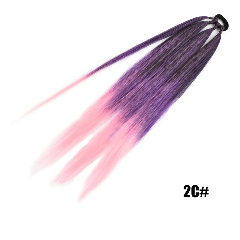 TEEK - Ponytail Synthetic Rubber Band Hair Ring 26 Inch Extensions HAIR theteekdotcom