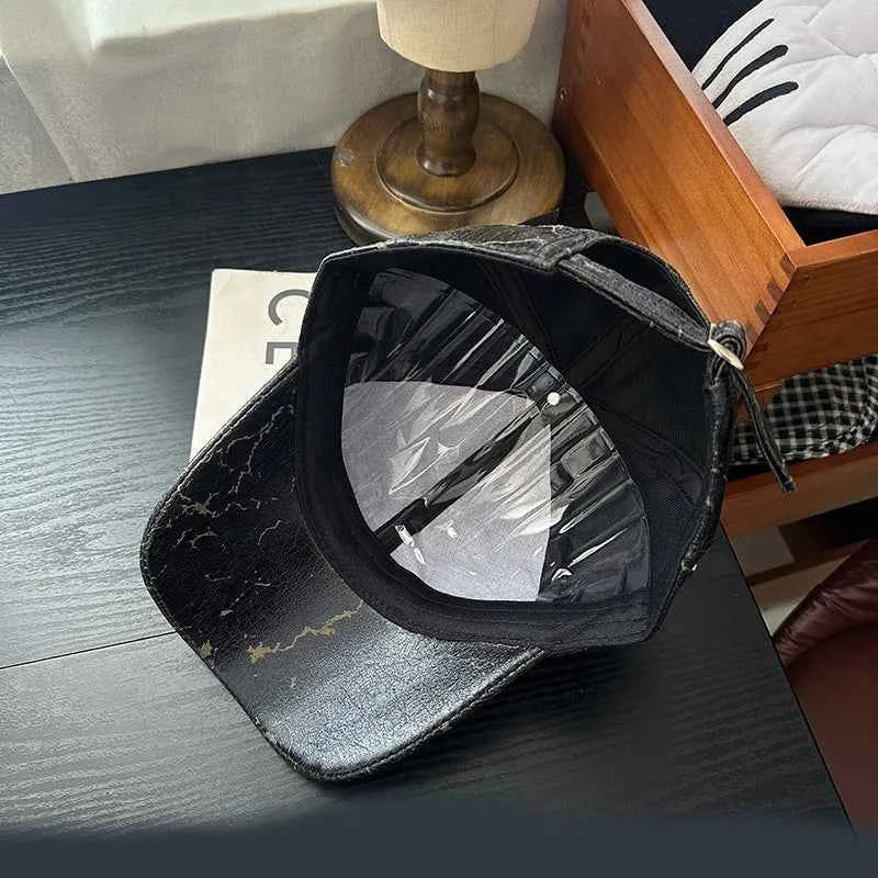 TEEK -  Leather Rivet Dog Ears Baseball Cap