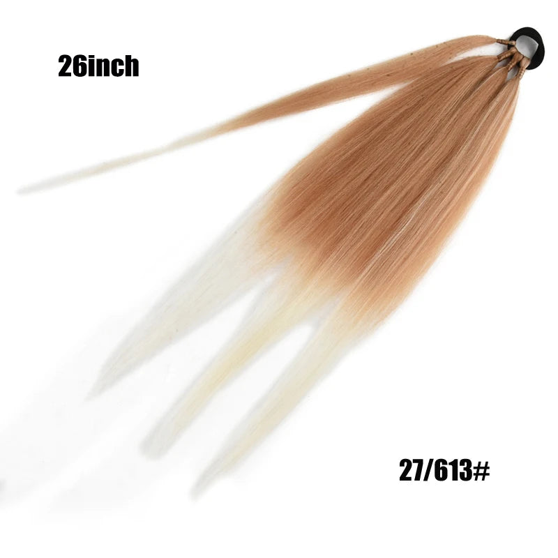 TEEK - Ponytail Synthetic Rubber Band Hair Ring 26 Inch Extensions HAIR theteekdotcom 26inch-27I613