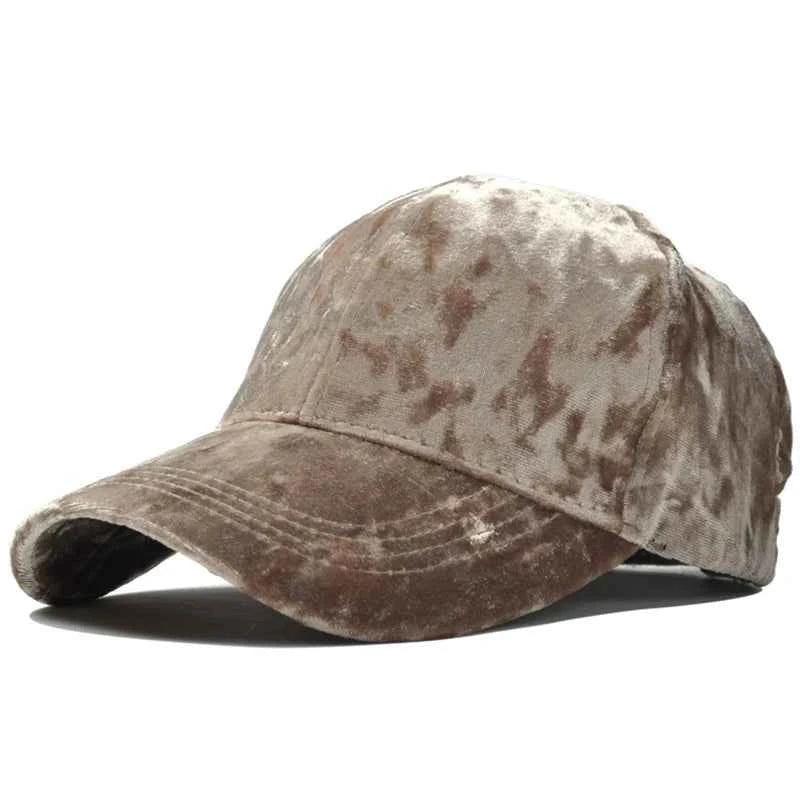 TEEK - Velvet Adjustable Solid Color Baseball Cap HAT theteekdotcom