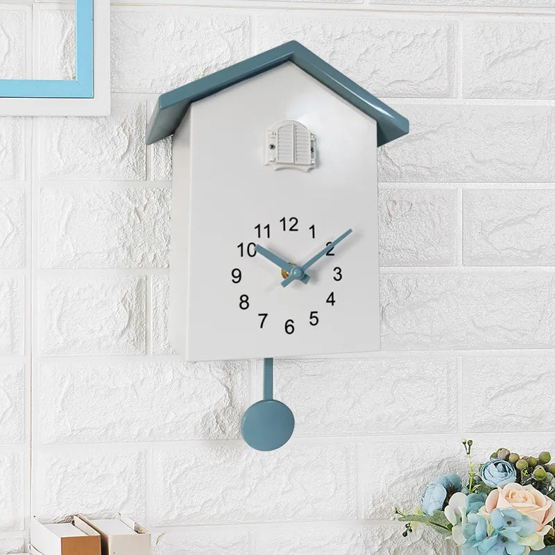 TEEK - Cuckoo Quartz Wall Clock HOME DECOR theteekdotcom Blue White  