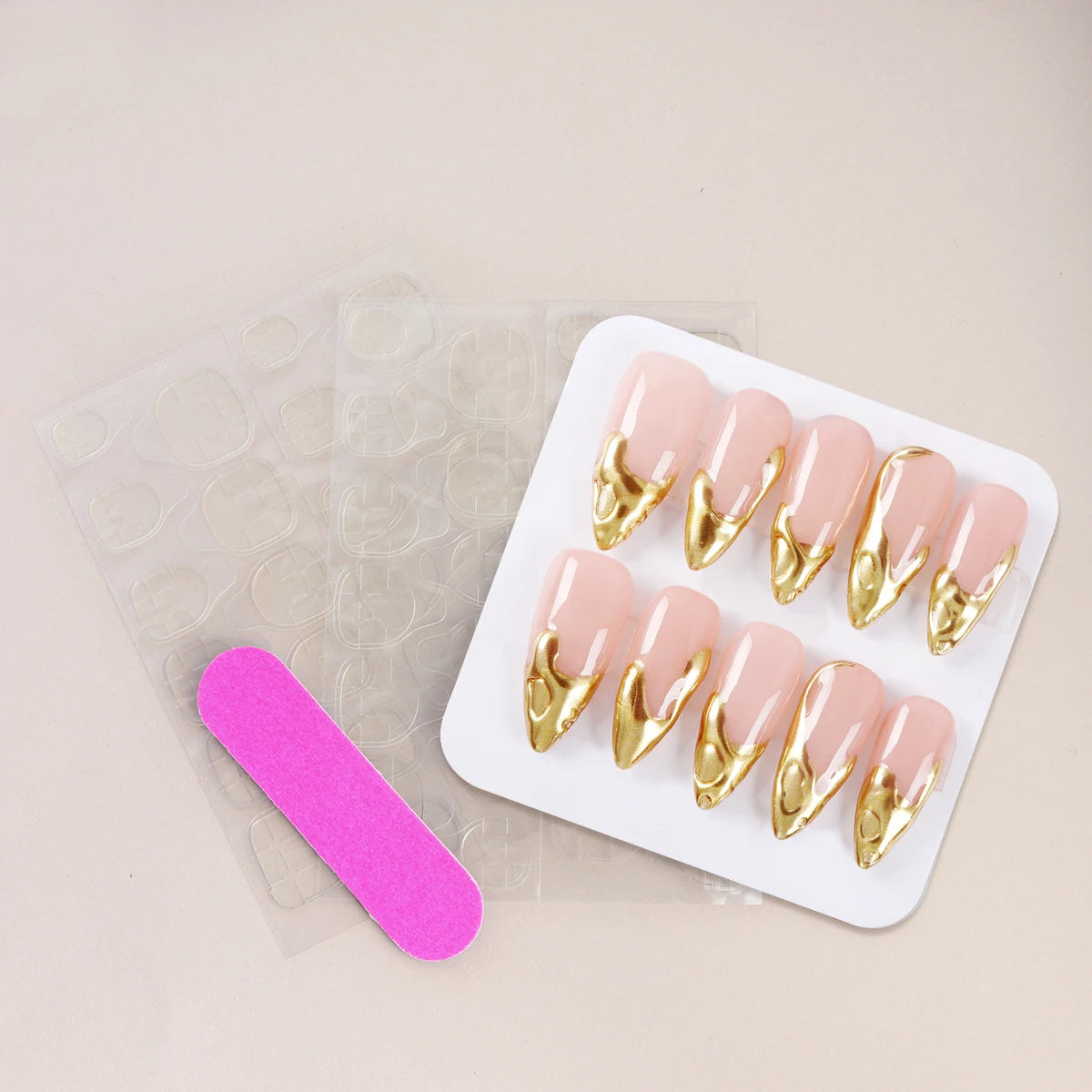 TEEK - 10pcs Pure Handmade 3D Press-On Nails NAIL ART theteekdotcom   