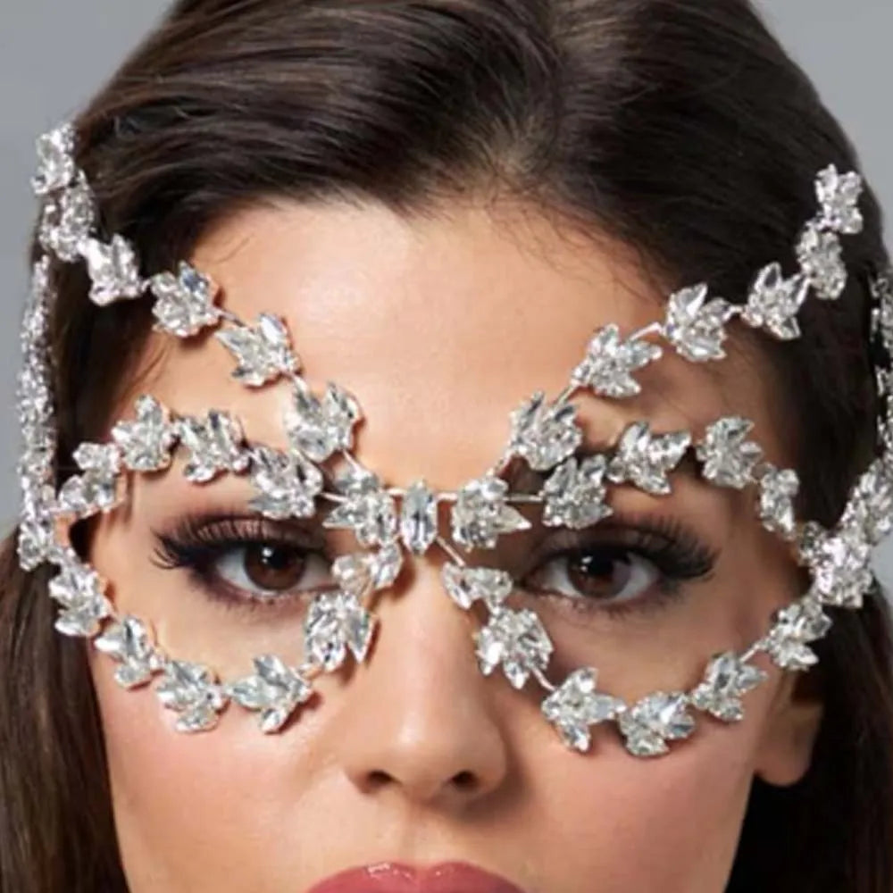 TEEK - Rhinestone Crystals Top Face Mask JEWELRY theteekdotcom