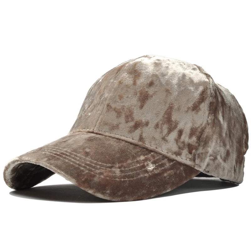 TEEK - Velvet Adjustable Solid Color Baseball Cap HAT theteekdotcom 07 Adjustable
