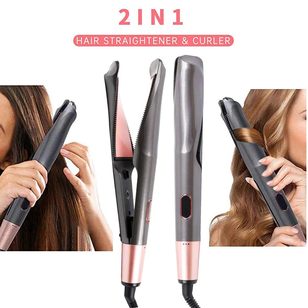 TEEK - 2 in 1 Twist Hair Straightening Curling Iron HAIR CARE theteekdotcom   