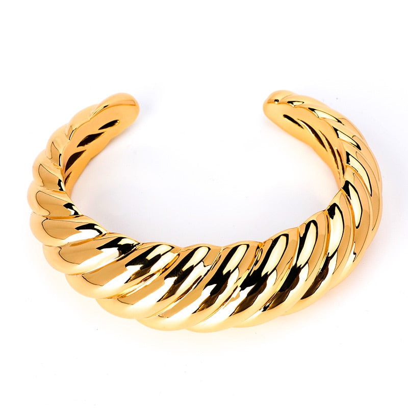 TEEK - Minimalist Cuff Bracelets JEWELRY theteekdotcom Gold C  