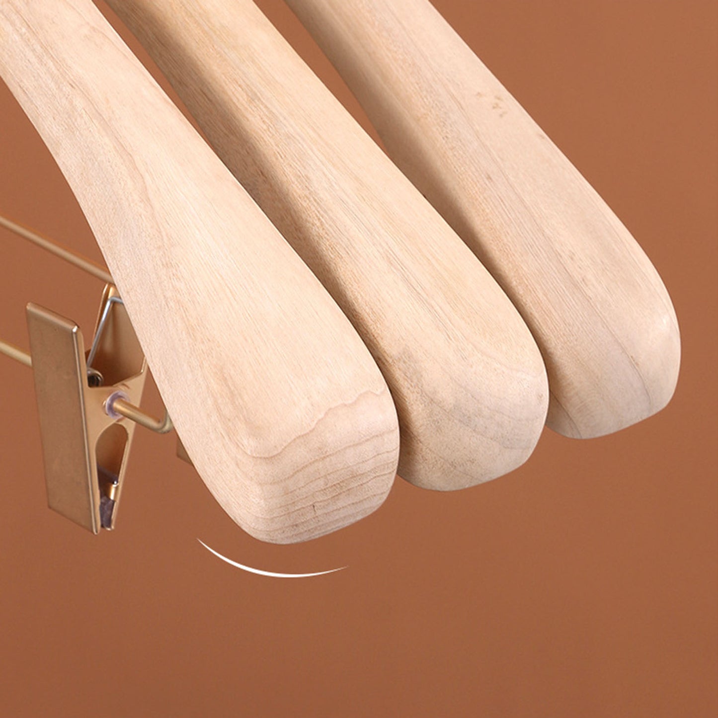 TEEK - 1/5pcs Wide Wooden Hangers HOME DECOR theteekdotcom   