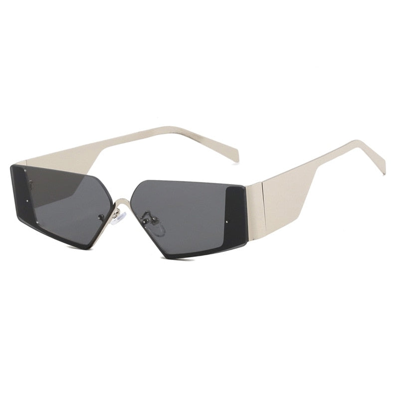 TEEK - Thin Bridge Blockers Sunglasses EYEGLASSES theteekdotcom Silver Grey 18-22 days 