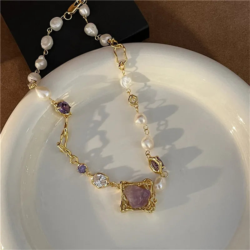 TEEK - Splat Pearl Drop Jewelry JEWELRY theteekdotcom Necklace  