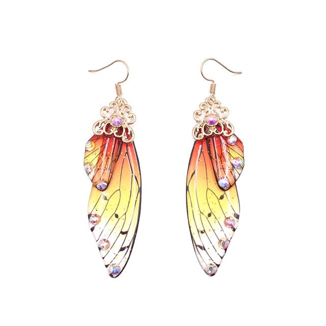 TEEK - Handmade Fairy Wing Earrings  theteekdotcom GD-OR  