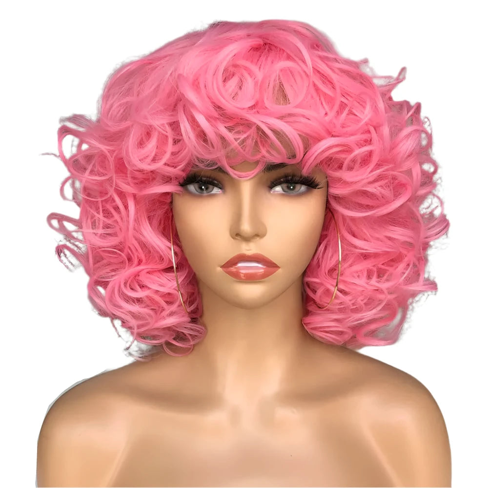 TEEK - Fluffy Short Hair Afro Bangs CurlyWig HAIR theteekdotcom 2311 14inches 