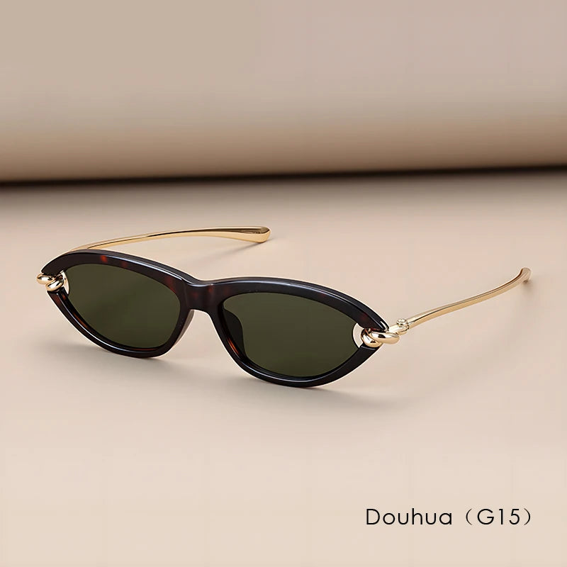 TEEK - Cat Eye Tortoiseshell Sunglasses EYEGLASSES theteekdotcom Douhua c4 China Mainland