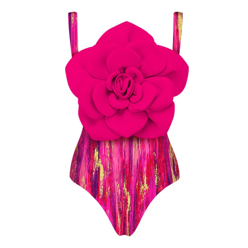 TEEK - 3D Flower Swimsuit Swimwear SWIMWEAR theteekdotcom swimsuit 10 S 