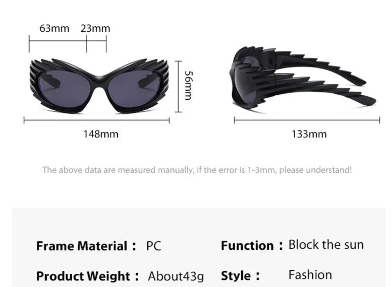 TEEK - Spike Wrap Sunglasses EYEGLASSES theteekdotcom   